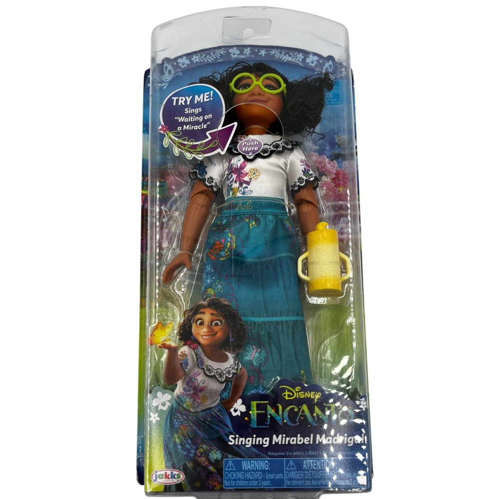 Disney Jakks Pacific Singing Mirabel Madrigal‎ Doll Encanto Teal Floral